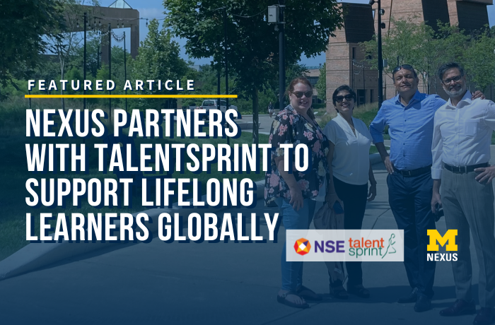 Nexus Partners with TalentSprint to Support Lifelong Learners Globally